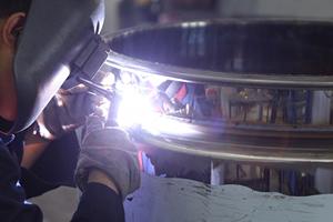 Argon-arc welding process